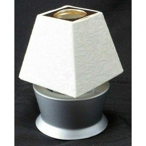 Ambria Votive Candle Holder Table Lamp With Cream Colored Shade 5 Inches Tall